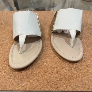 Calvin Klein White Sandals Never worn